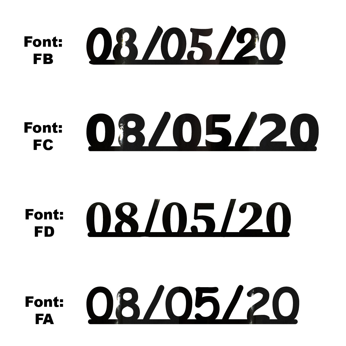 Custom-Fetti Date - 08/05/24 or 08/05/25  Black