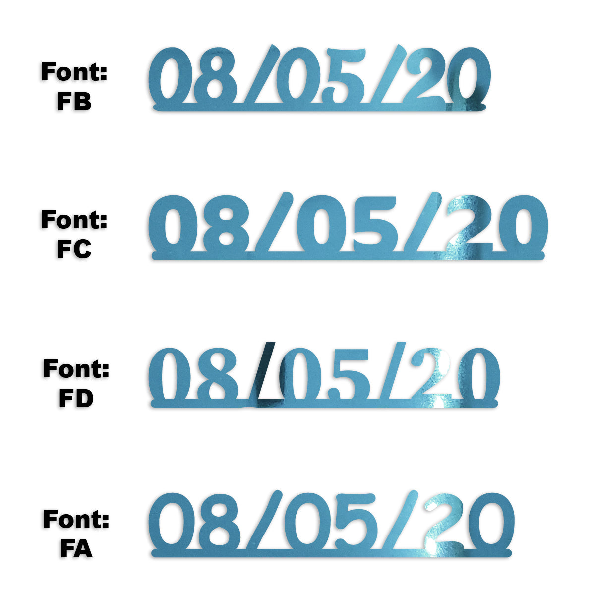 Custom-Fetti Date - 08/05/24 or 08/05/25  Blue Sky