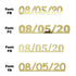 Custom-Fetti Date - 08/05/24 or 08/05/25  Gold