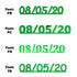 Custom-Fetti Date - 08/05/24 or 08/05/25  Green