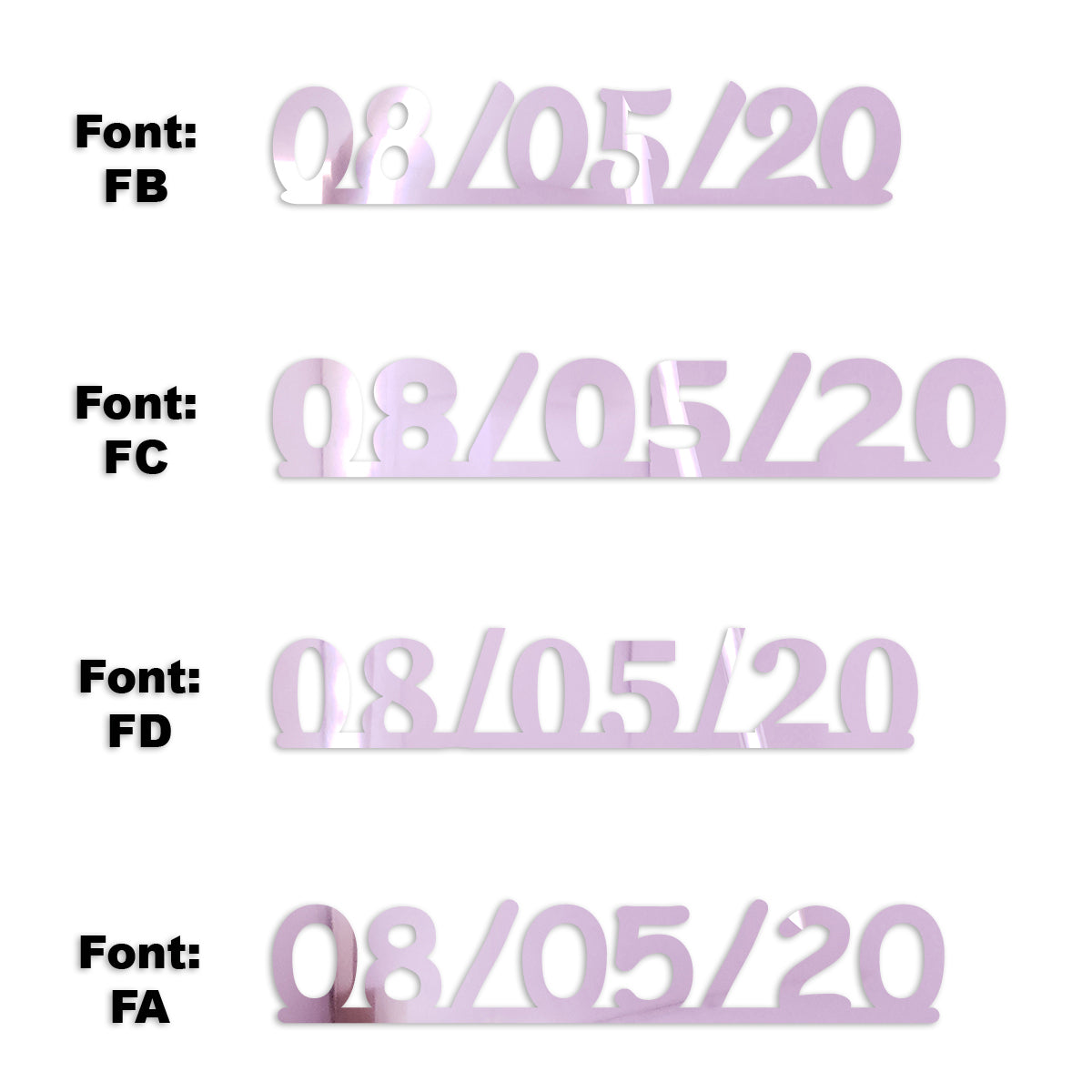 Custom-Fetti Date - 08/05/24 or 08/05/25  Pink