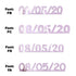 Custom-Fetti Date - 08/05/24 or 08/05/25  Pink