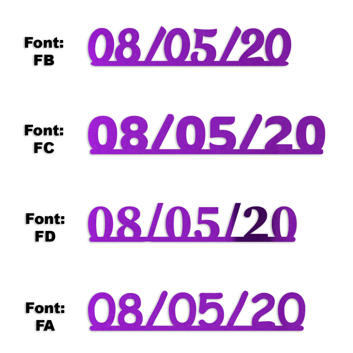 Custom-Fetti Date - 08/05/24 or 08/05/25  Purple