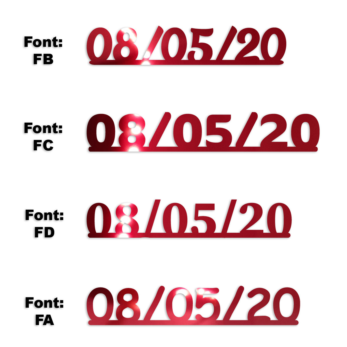Custom-Fetti Date - 08/05/24 or 08/05/25  Red