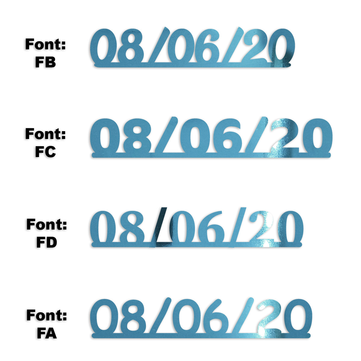 Custom-Fetti Date - 08/06/24 or 08/06/25  Blue Sky