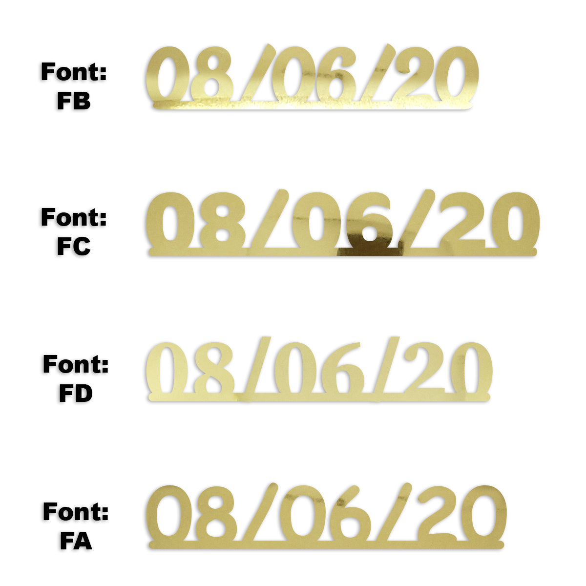 Custom-Fetti Date - 08/06/24 or 08/06/25  Gold