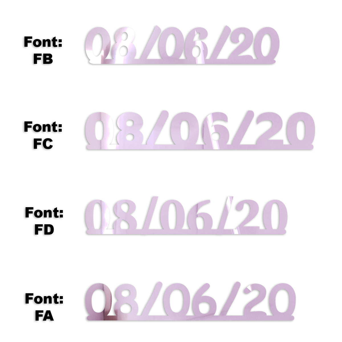 Custom-Fetti Date - 08/06/24 or 08/06/25  Pink