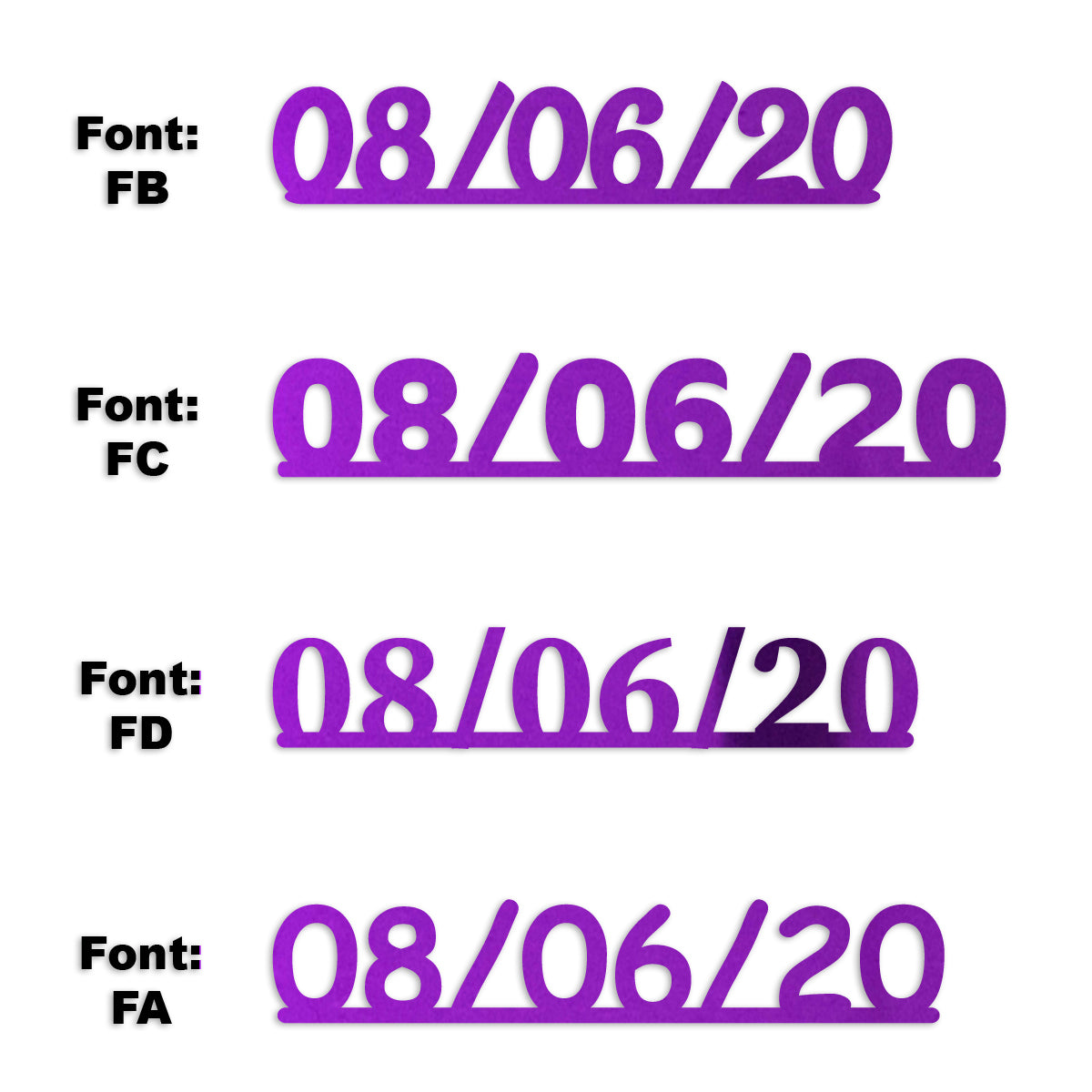 Custom-Fetti Date - 08/06/24 or 08/06/25  Purple