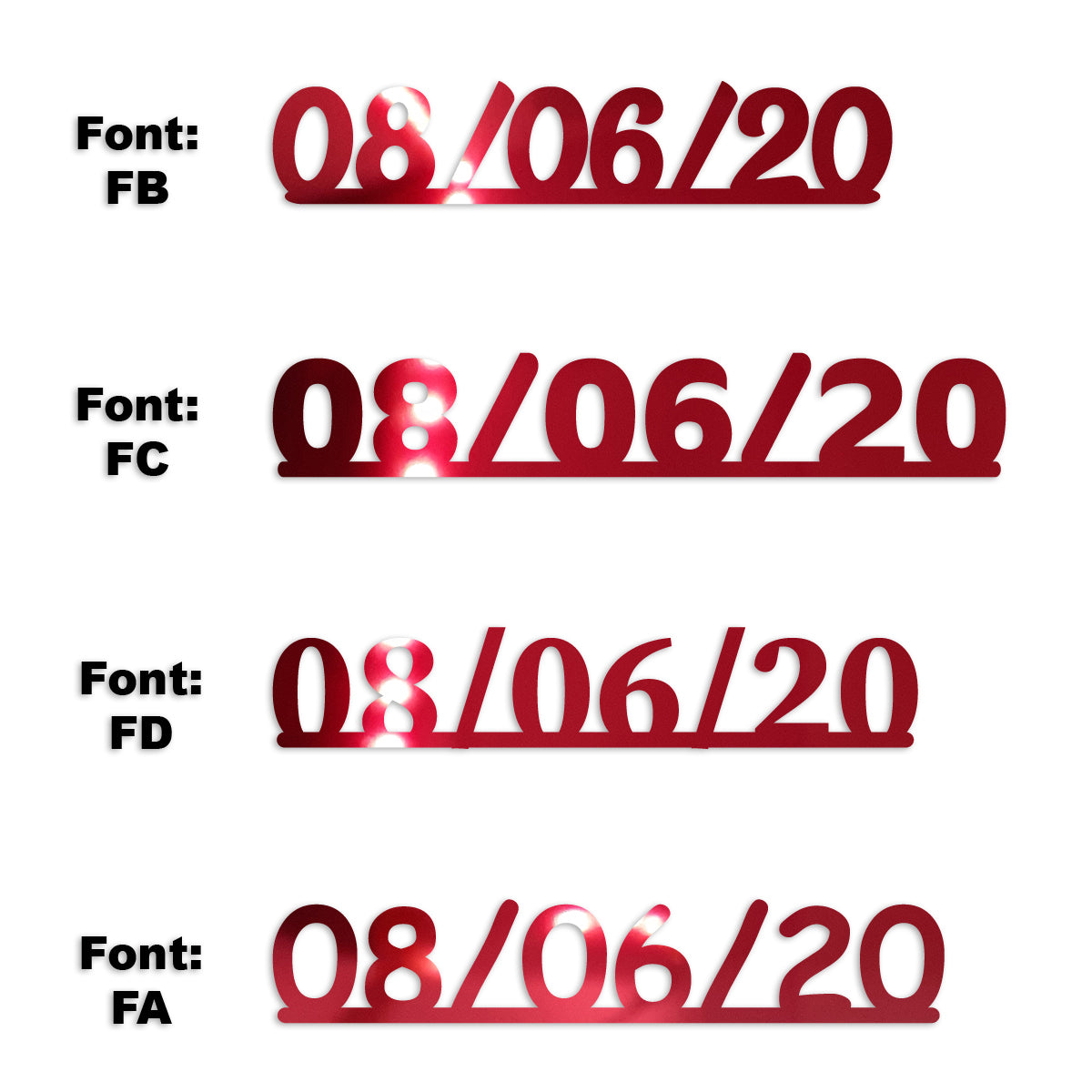 Custom-Fetti Date - 08/06/24 or 08/06/25  Red