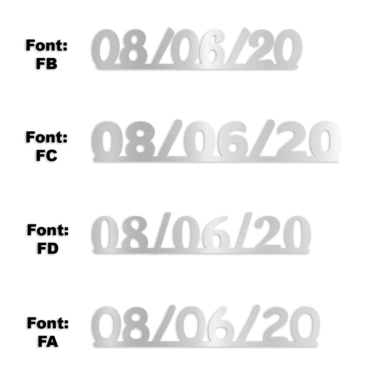 Custom-Fetti Date - 08/06/24 or 08/06/25  Silver