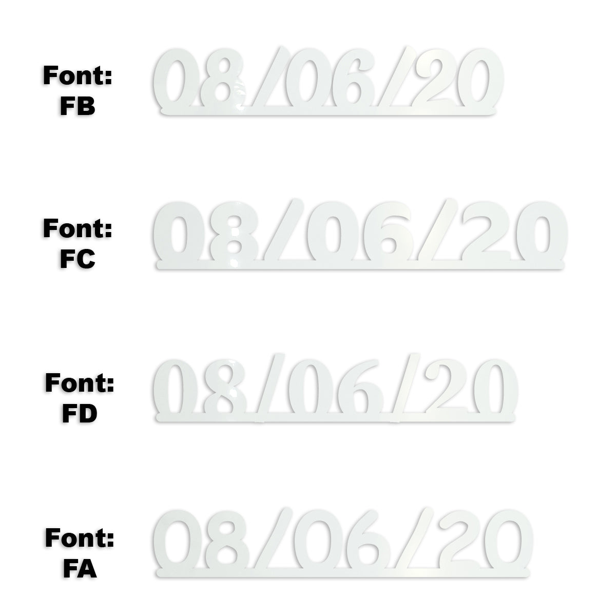 Custom-Fetti Date - 08/06/24 or 08/06/25  White
