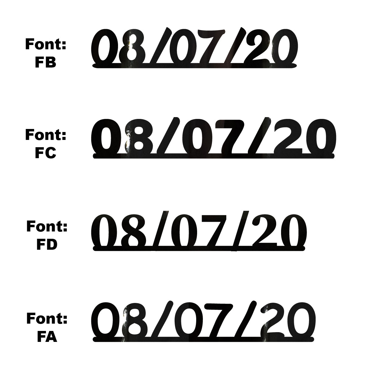 Custom-Fetti Date - 08/07/24 or 08/07/25  Black