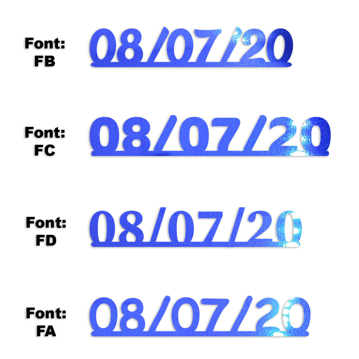 Custom-Fetti Date - 08/07/24 or 08/07/25  Blue Royal