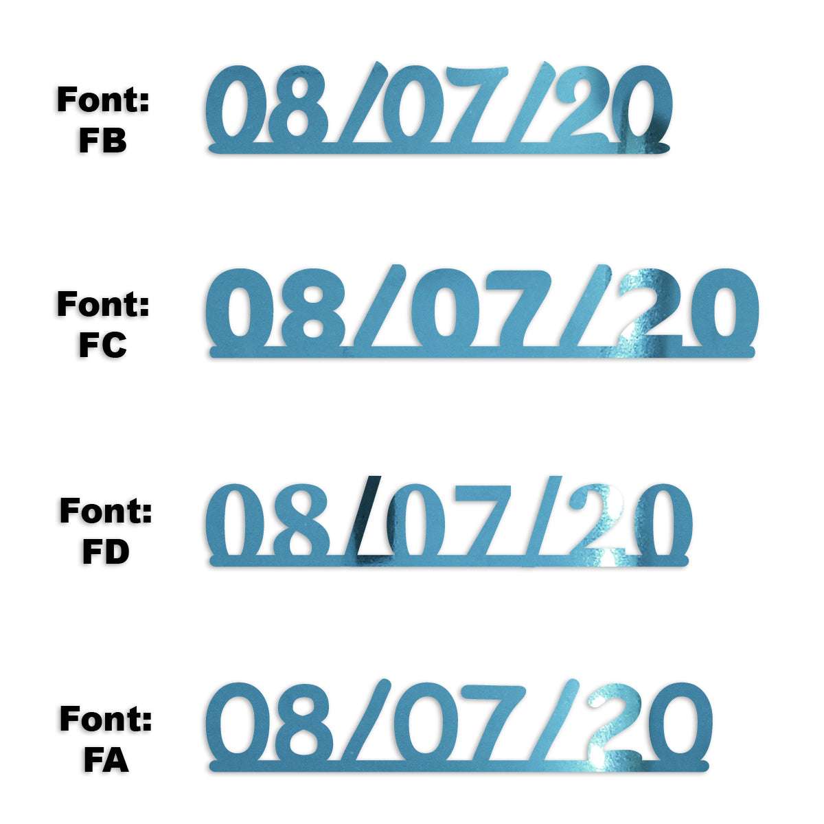 Custom-Fetti Date - 08/07/24 or 08/07/25  Blue Sky
