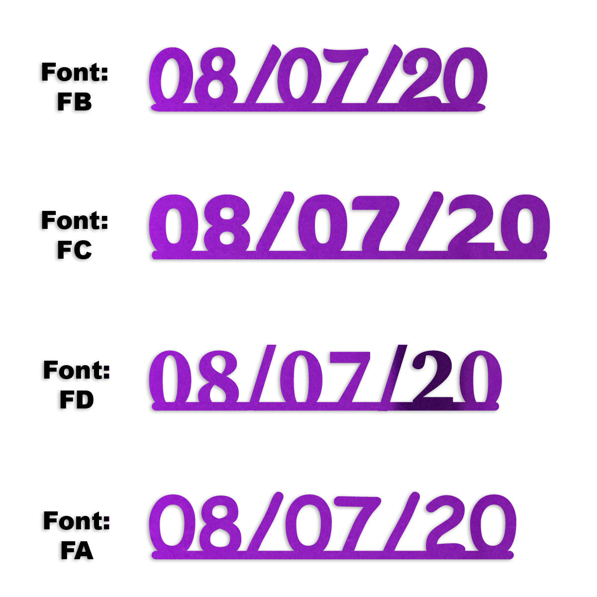 Custom-Fetti Date - 08/07/24 or 08/07/25  Purple