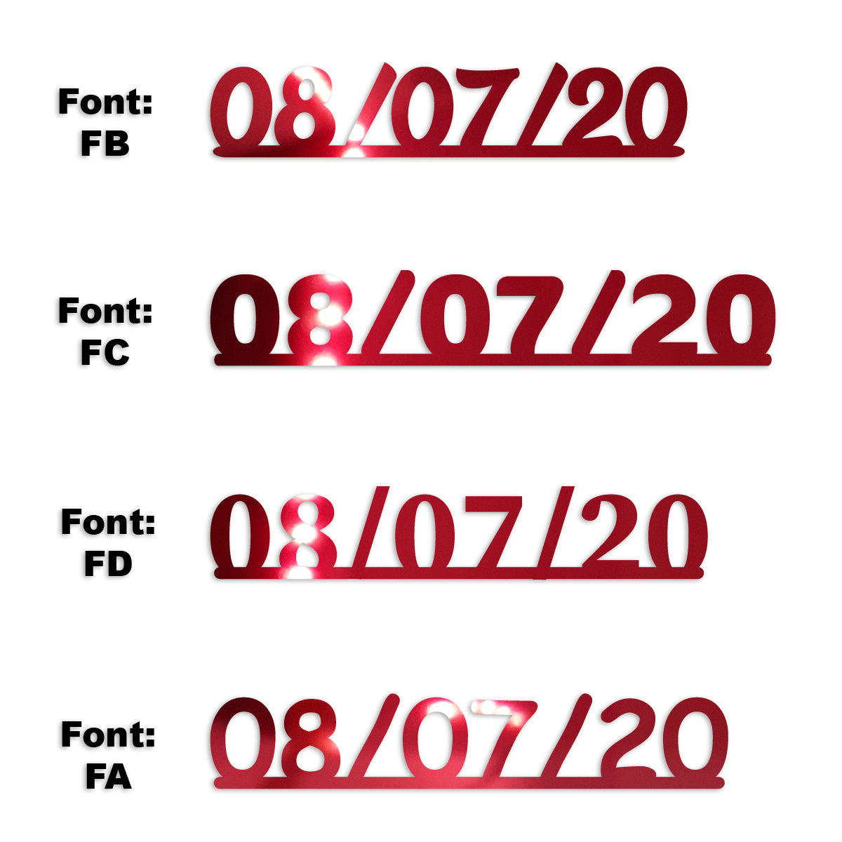 Custom-Fetti Date - 08/07/24 or 08/07/25  Red