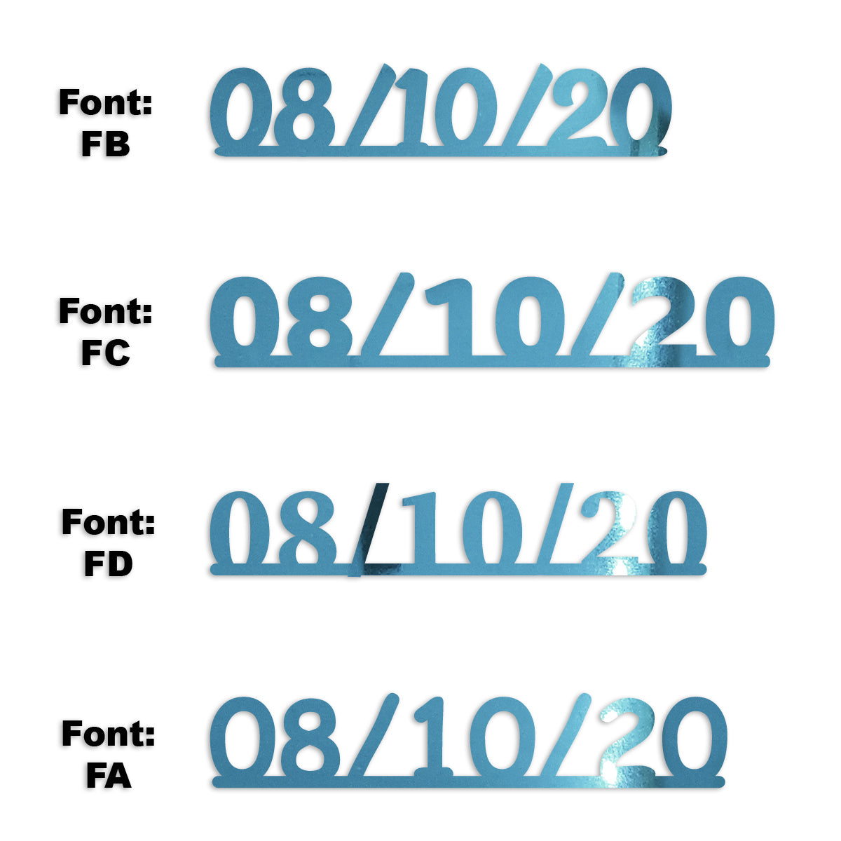 Custom-Fetti Date - 08/10/24 or 08/10/25  Blue Sky