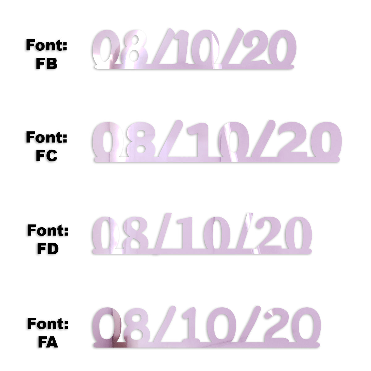 Custom-Fetti Date - 08/10/24 or 08/10/25  Pink