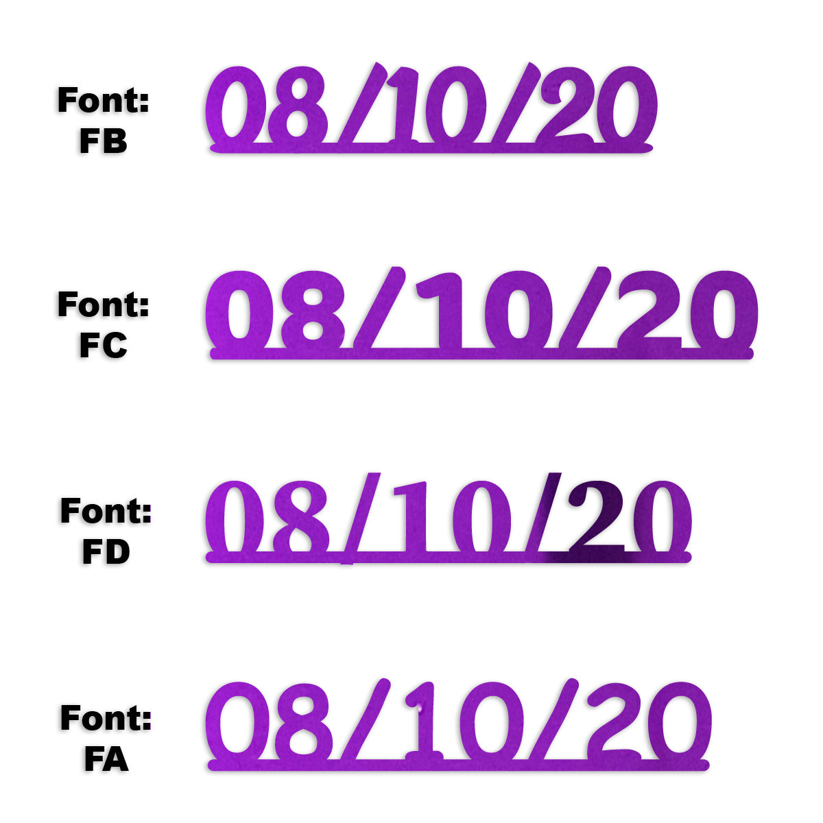 Custom-Fetti Date - 08/10/24 or 08/10/25  Purple