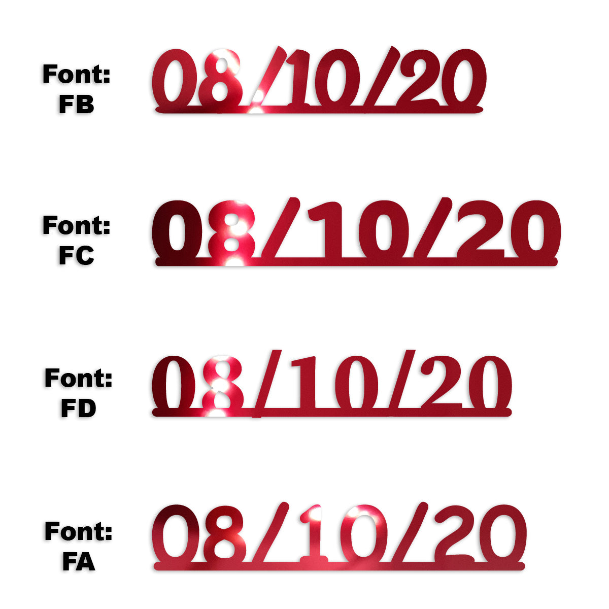 Custom-Fetti Date - 08/10/24 or 08/10/25  Red