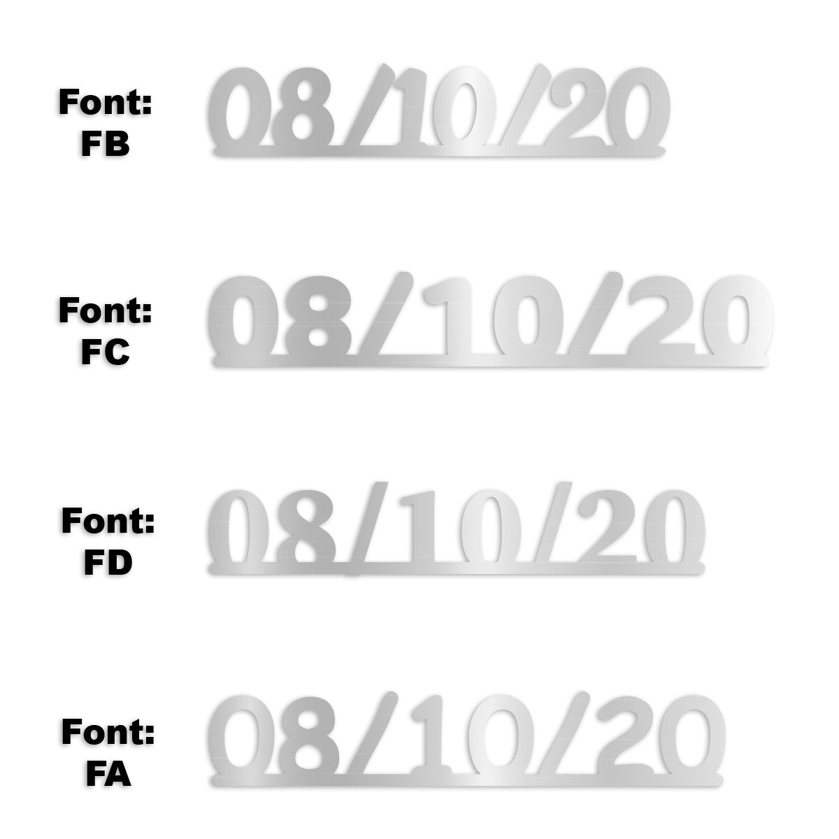 Custom-Fetti Date - 08/10/24 or 08/10/25  Silver