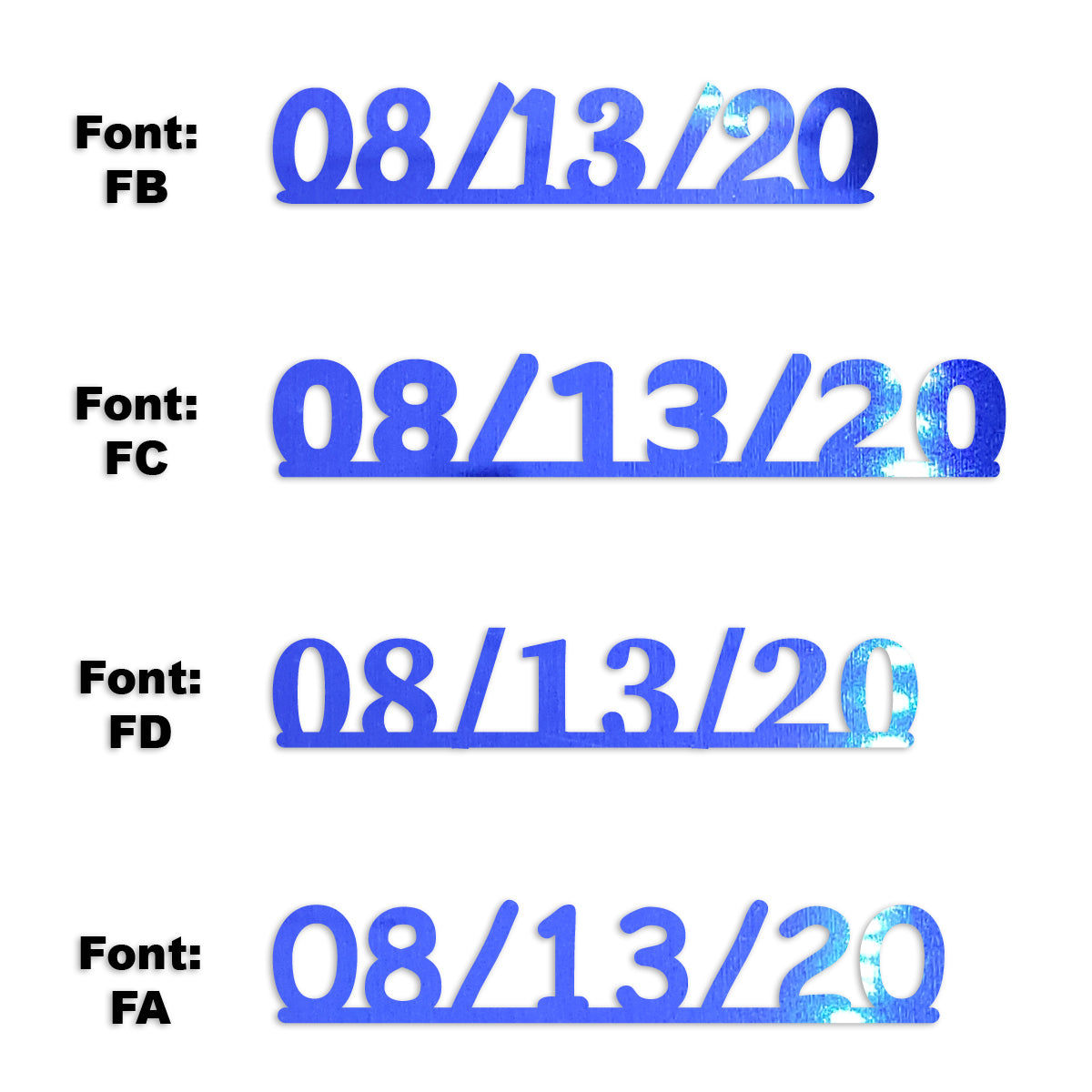 Custom-Fetti Date - 08/13/24 or 08/13/25  Blue Royal
