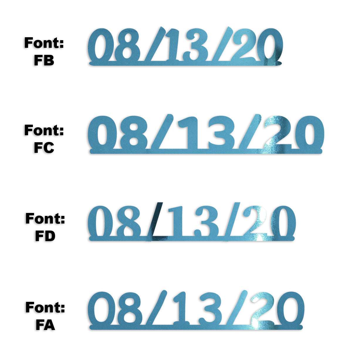 Custom-Fetti Date - 08/13/24 or 08/13/25  Blue Sky