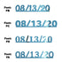 Custom-Fetti Date - 08/13/24 or 08/13/25  Blue Sky