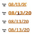 Custom-Fetti Date - 08/13/24 or 08/13/25  Orange