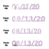 Custom-Fetti Date - 08/13/24 or 08/13/25  Pink