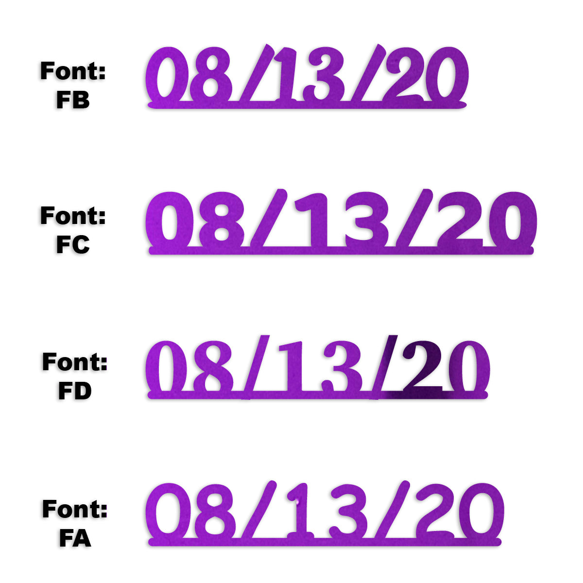 Custom-Fetti Date - 08/13/24 or 08/13/25  Purple