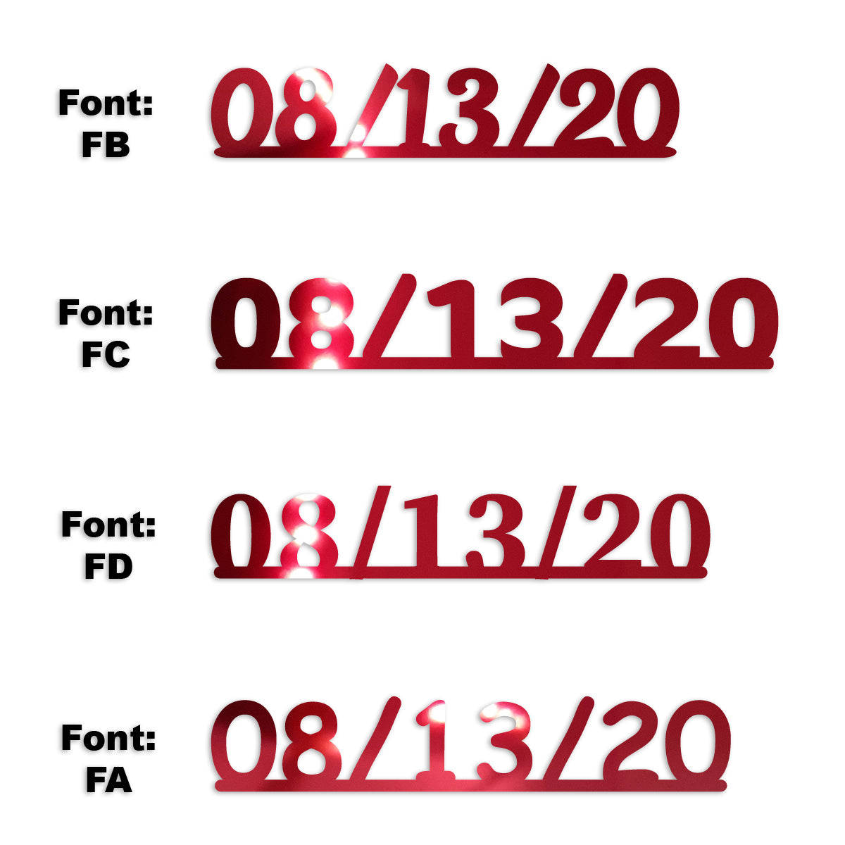 Custom-Fetti Date - 08/13/24 or 08/13/25  Red
