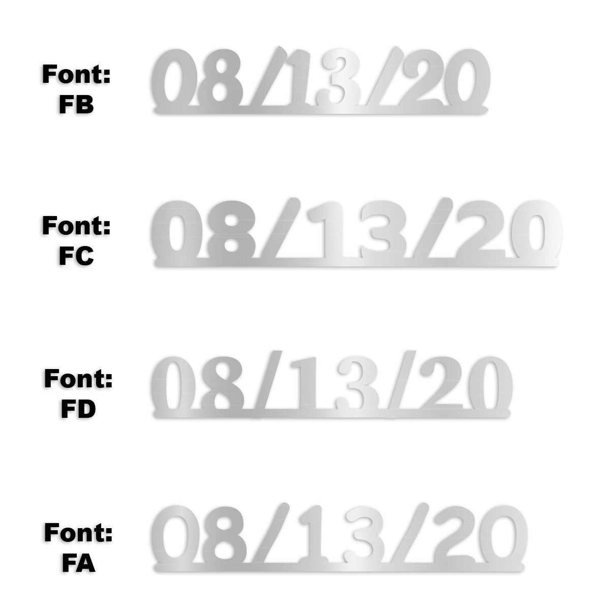Custom-Fetti Date - 08/13/24 or 08/13/25  Silver