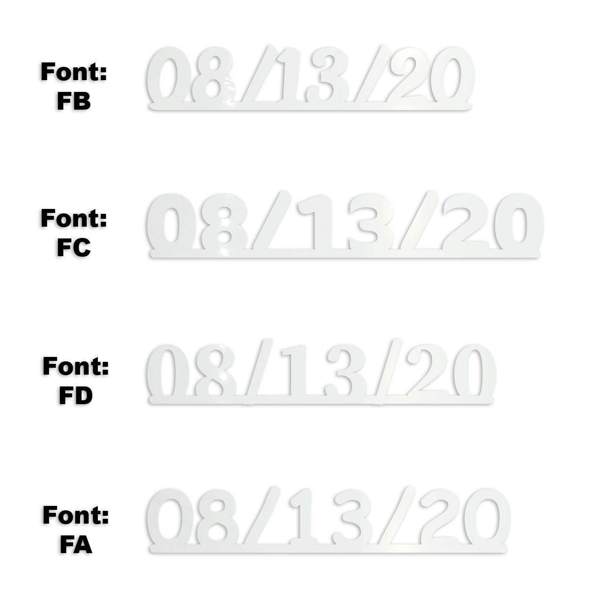 Custom-Fetti Date - 08/13/24 or 08/13/25  White