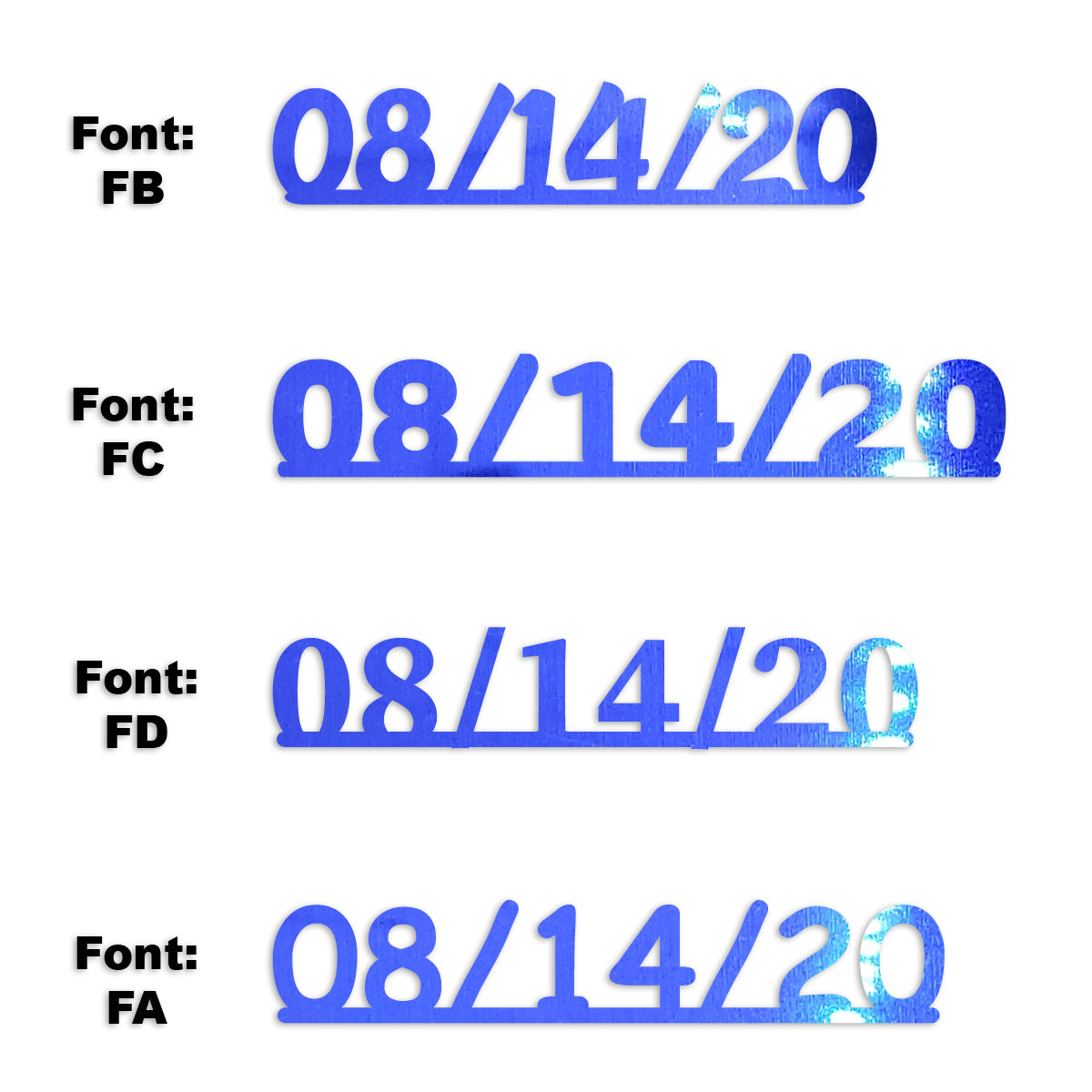 Custom-Fetti Date - 08/14/24 or 08/14/25  Blue Royal