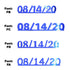 Custom-Fetti Date - 08/14/24 or 08/14/25  Blue Royal