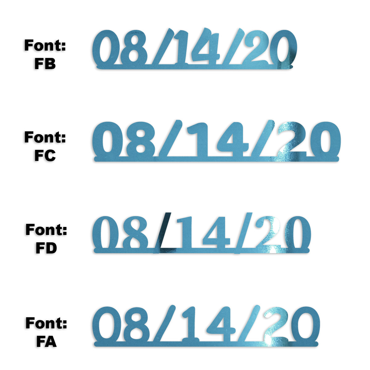Custom-Fetti Date - 08/14/24 or 08/14/25  Blue Sky