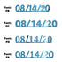 Custom-Fetti Date - 08/14/24 or 08/14/25  Blue Sky
