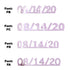 Custom-Fetti Date - 08/14/24 or 08/14/25  Pink