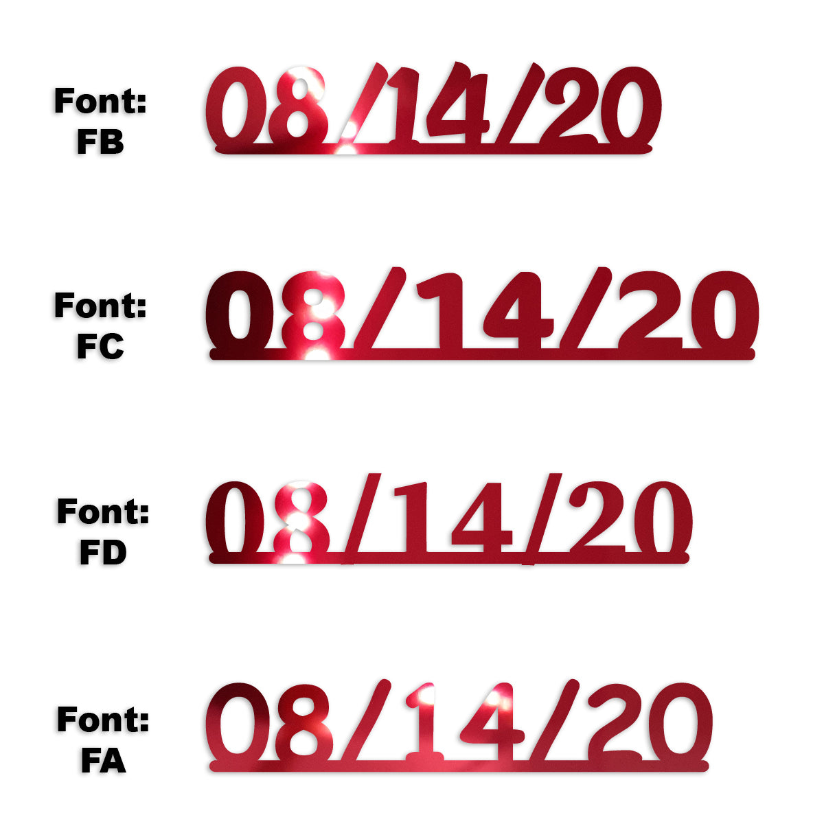 Custom-Fetti Date - 08/14/24 or 08/14/25  Red