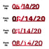 Custom-Fetti Date - 08/14/24 or 08/14/25  Red