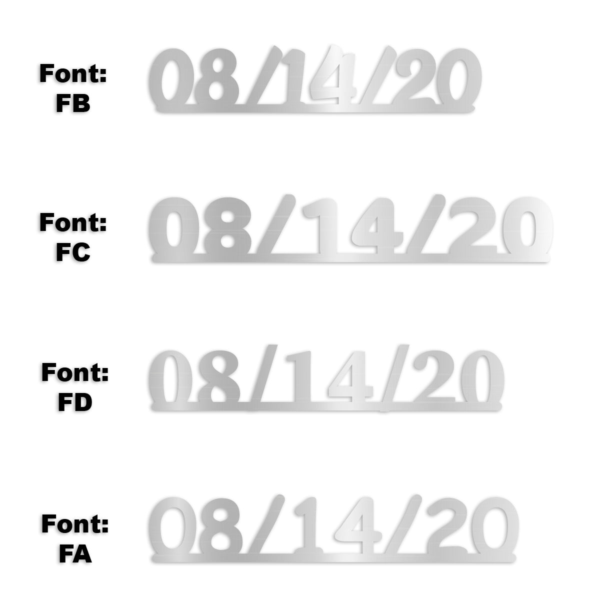 Custom-Fetti Date - 08/14/24 or 08/14/25  Silver