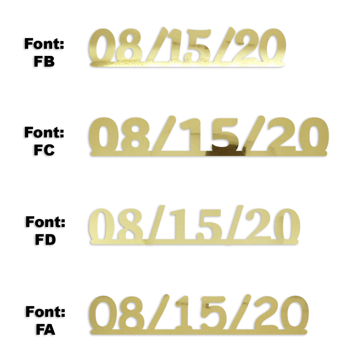 Custom-Fetti Date - 08/15/24 or 08/15/25  Gold