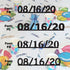 Custom-Fetti Date - 08/16/24 or 08/16/25  Black