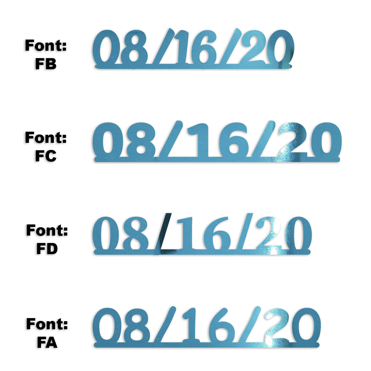 Custom-Fetti Date - 08/16/24 or 08/16/25  Blue Sky
