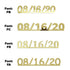 Custom-Fetti Date - 08/16/24 or 08/16/25  Gold