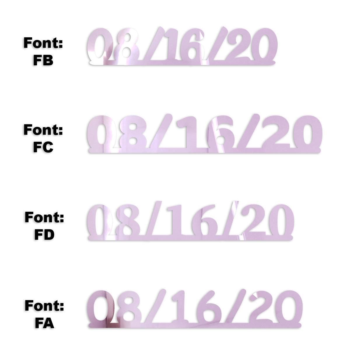 Custom-Fetti Date - 08/16/24 or 08/16/25  Pink