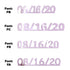 Custom-Fetti Date - 08/16/24 or 08/16/25  Pink