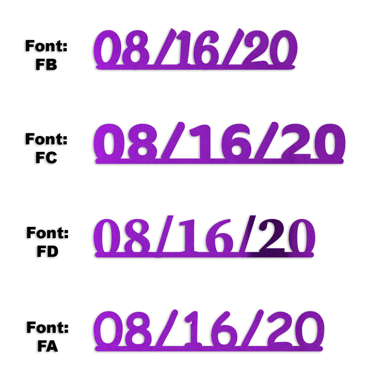 Custom-Fetti Date - 08/16/24 or 08/16/25  Purple