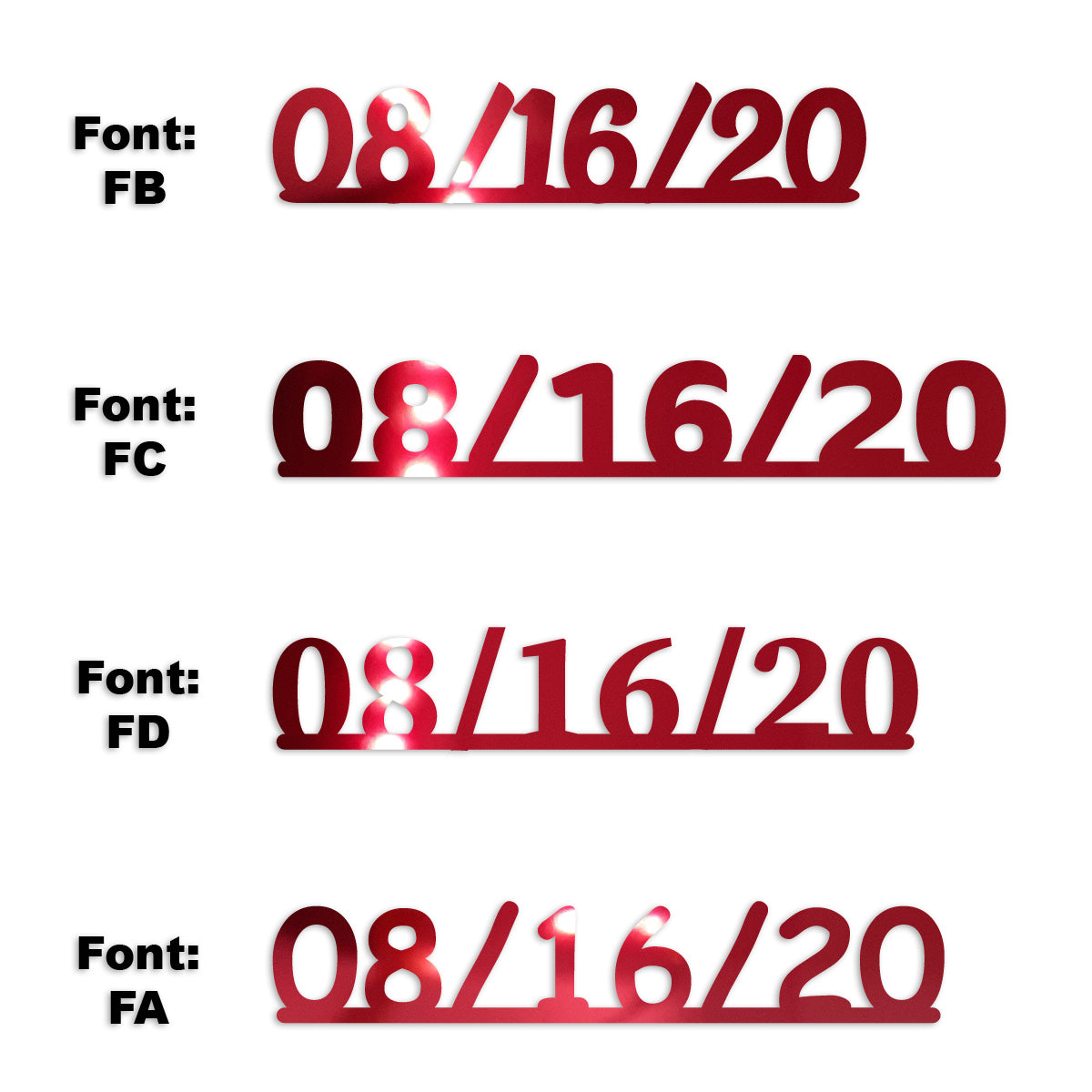 Custom-Fetti Date - 08/16/24 or 08/16/25  Red